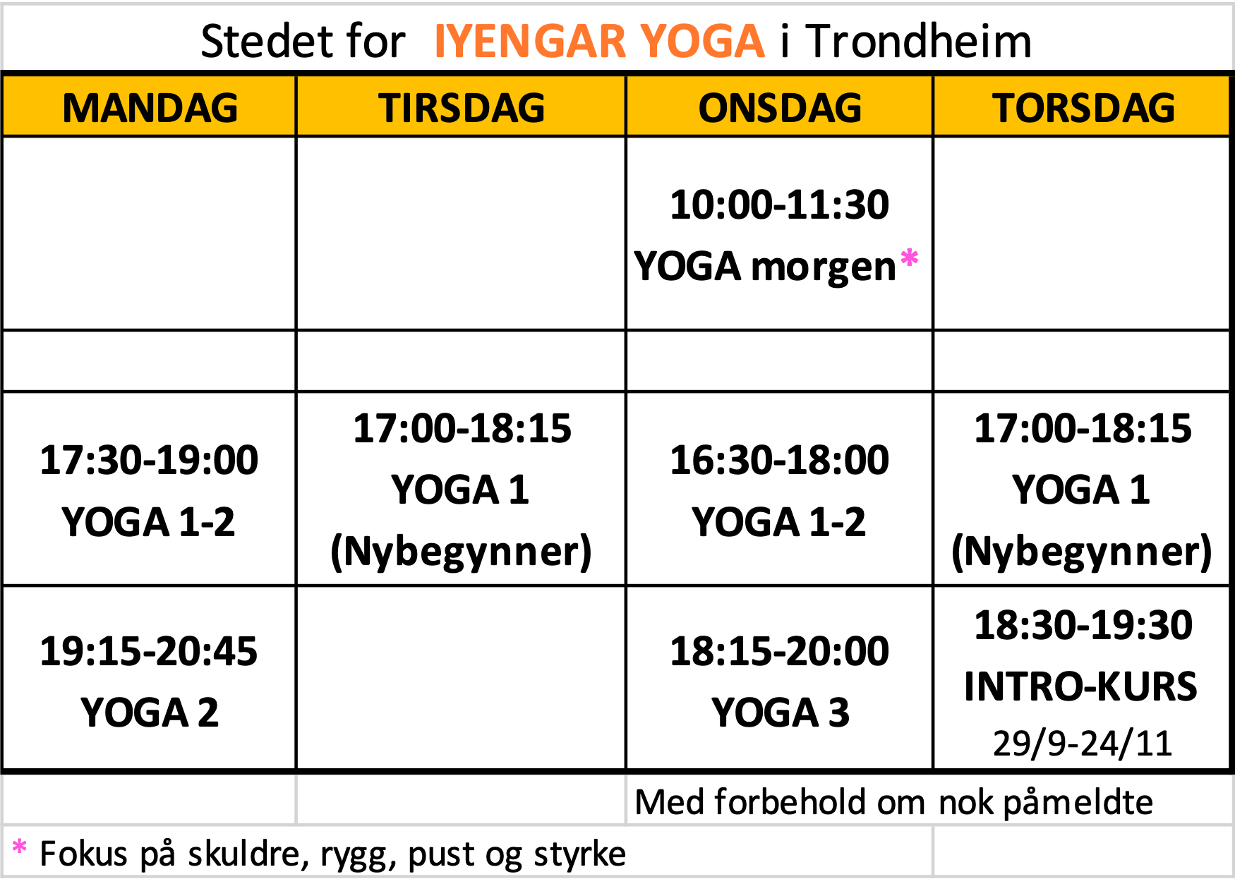 Iyengar yoga Trondheim